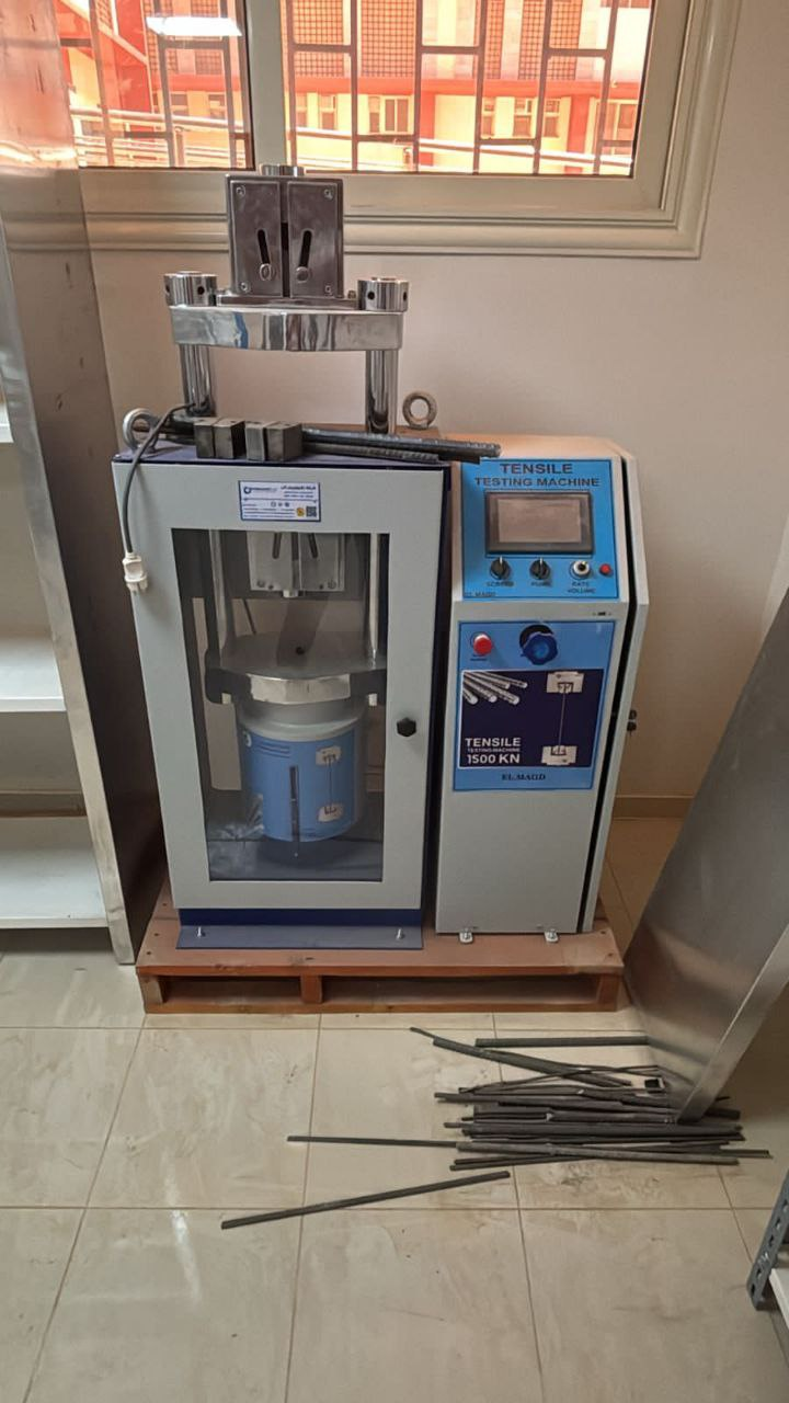 TENSILE TESTING MACHINE WITH DIGITAL CONTROL UNIT