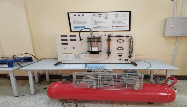 Fluidization and Heat transfer  unit