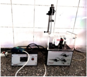 Water bath connected to the power lab