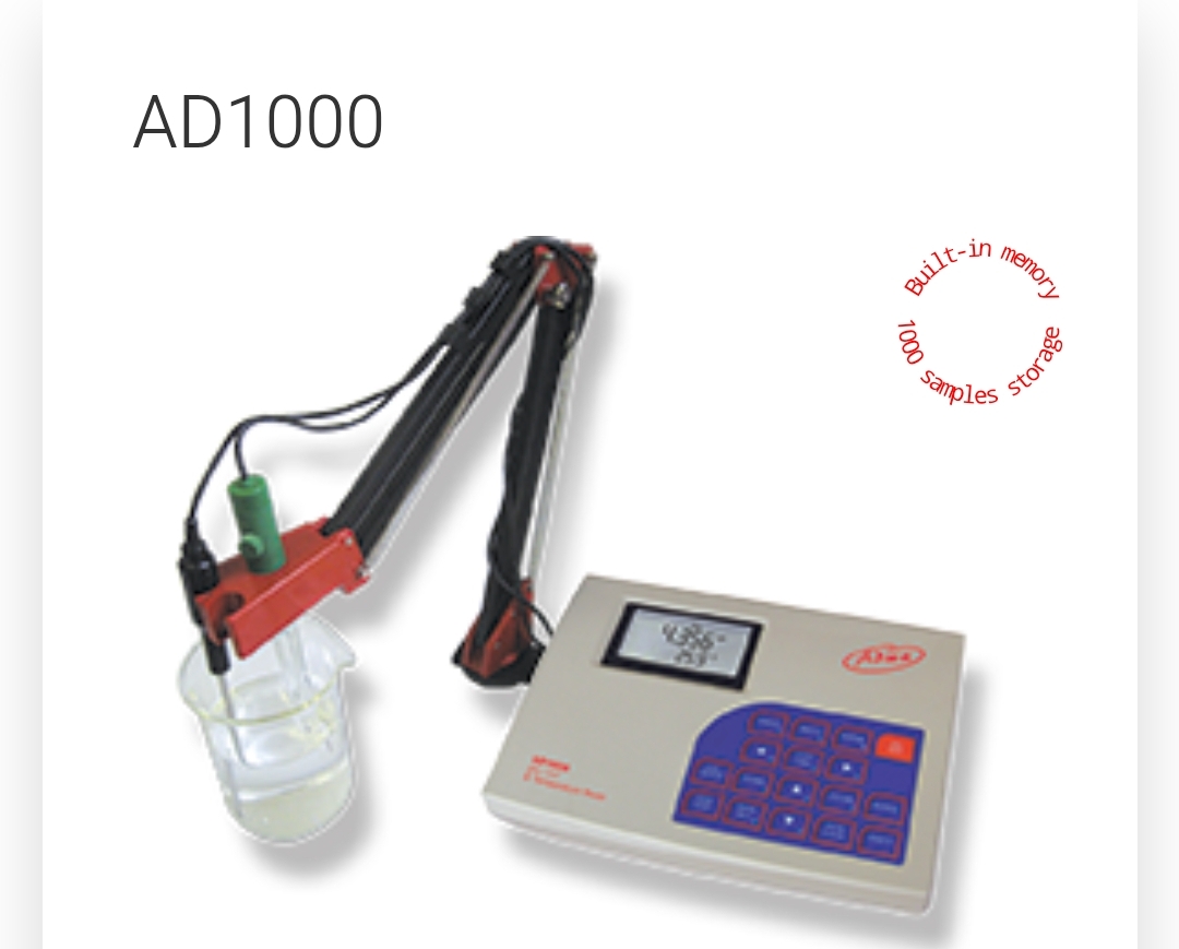 PH/temperature bench meter