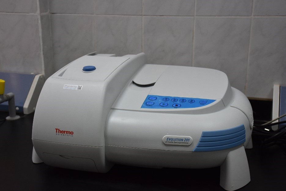 Visible UV spectrophotometer