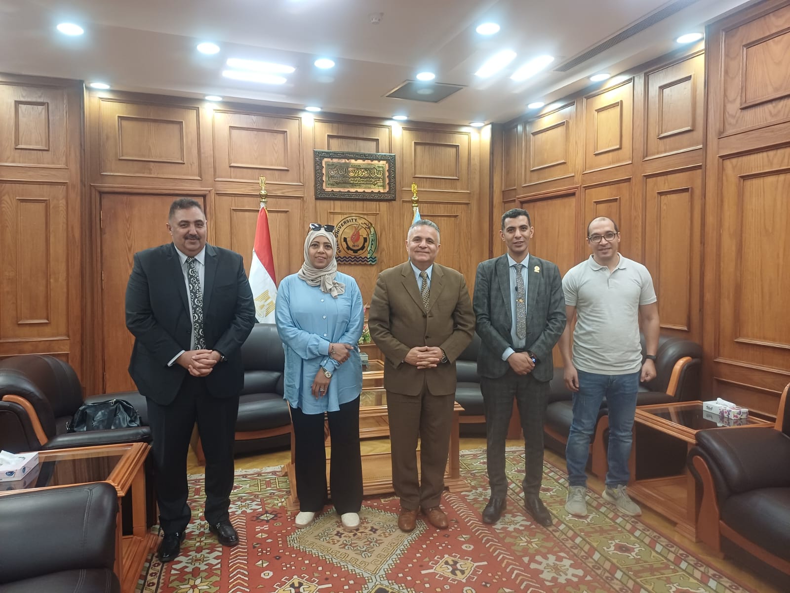 Field follow-up visit to Suez University labs